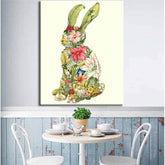 Painting by Numbers Colorful Bunny Art Nature